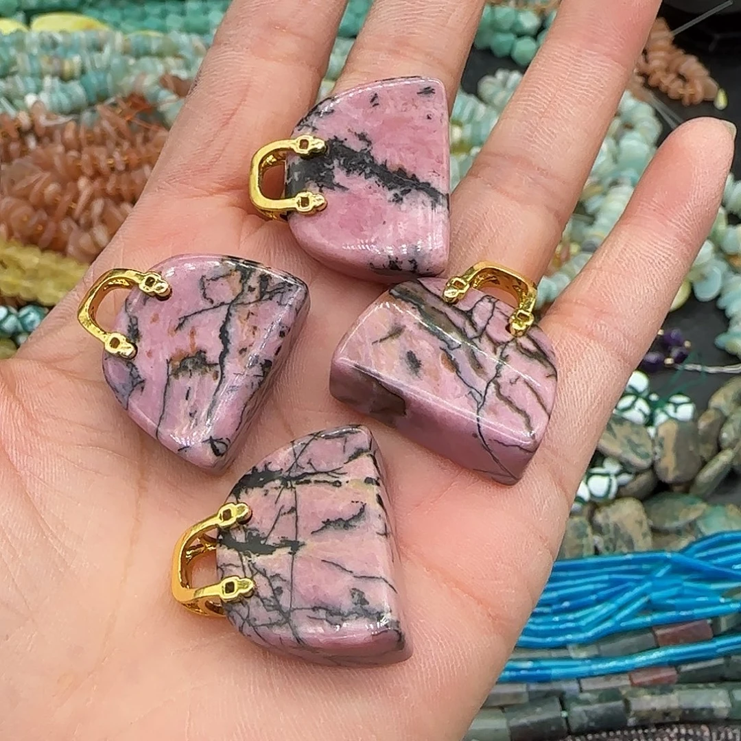 玛瑙/玉髓合金珠宝半成品蔷薇包包一个