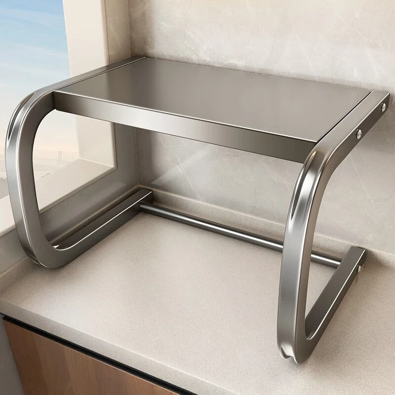 微波炉置物架厨房电饭煲台面烤箱支架家用双层架子