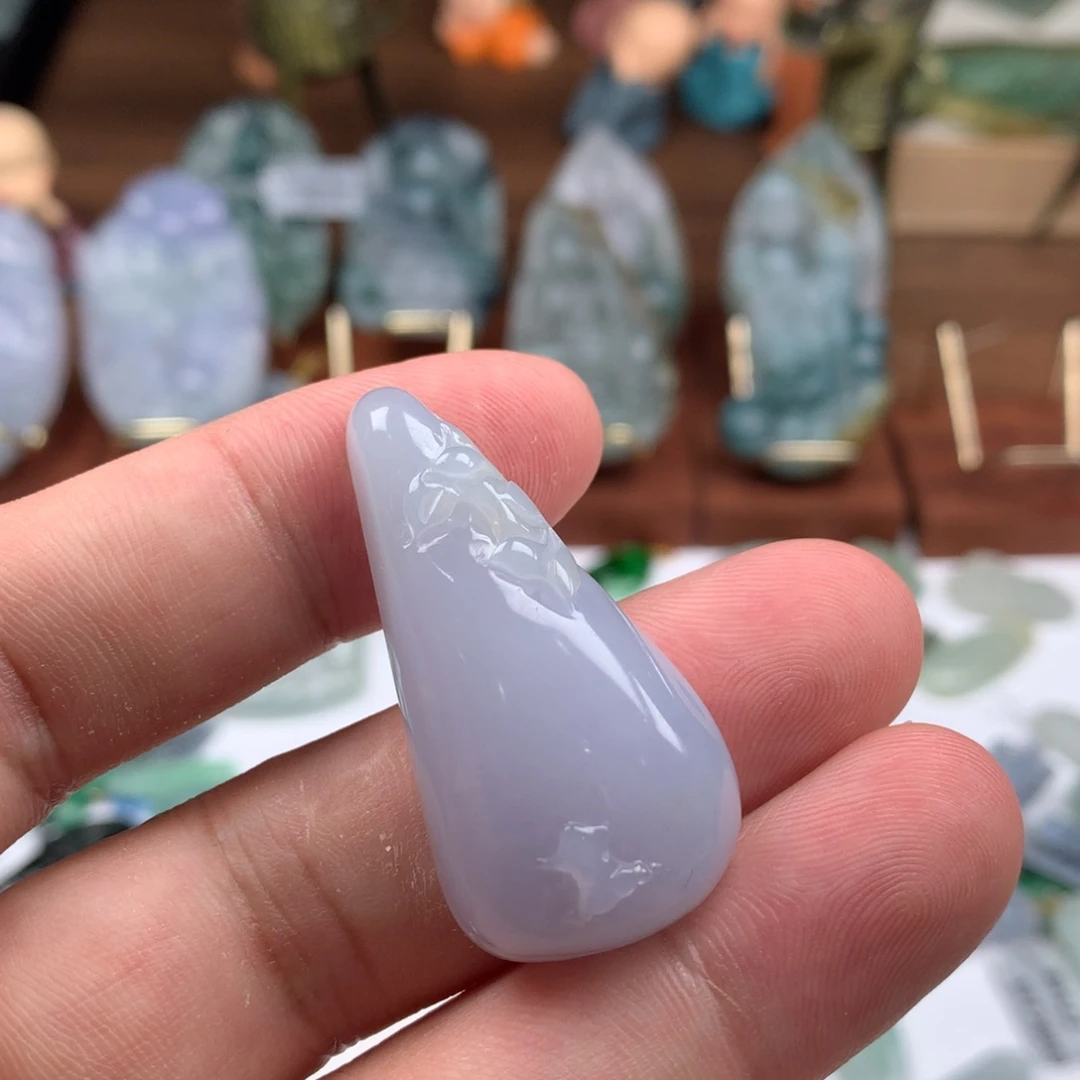翡翠未镶嵌挂件123456