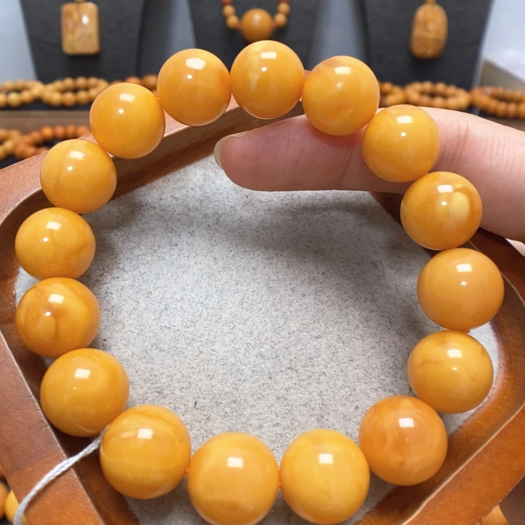 蜜蜡未镶嵌手串蜜蜡