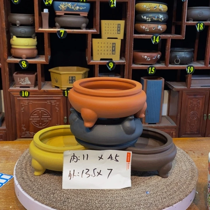 紫砂花盆紫砂花盆