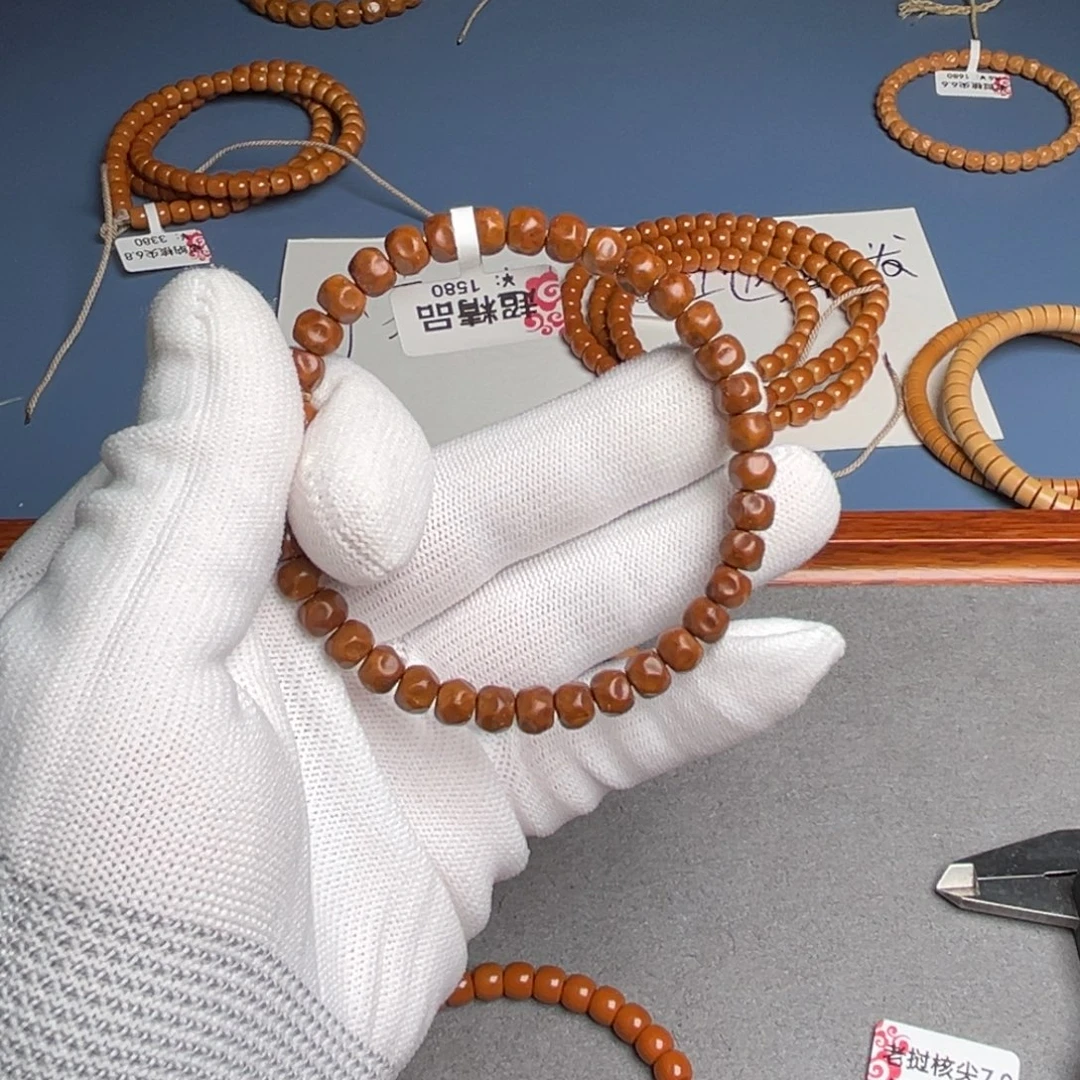 紫金鼠手串7尺纯肉无相超精品不带骷髅配饰