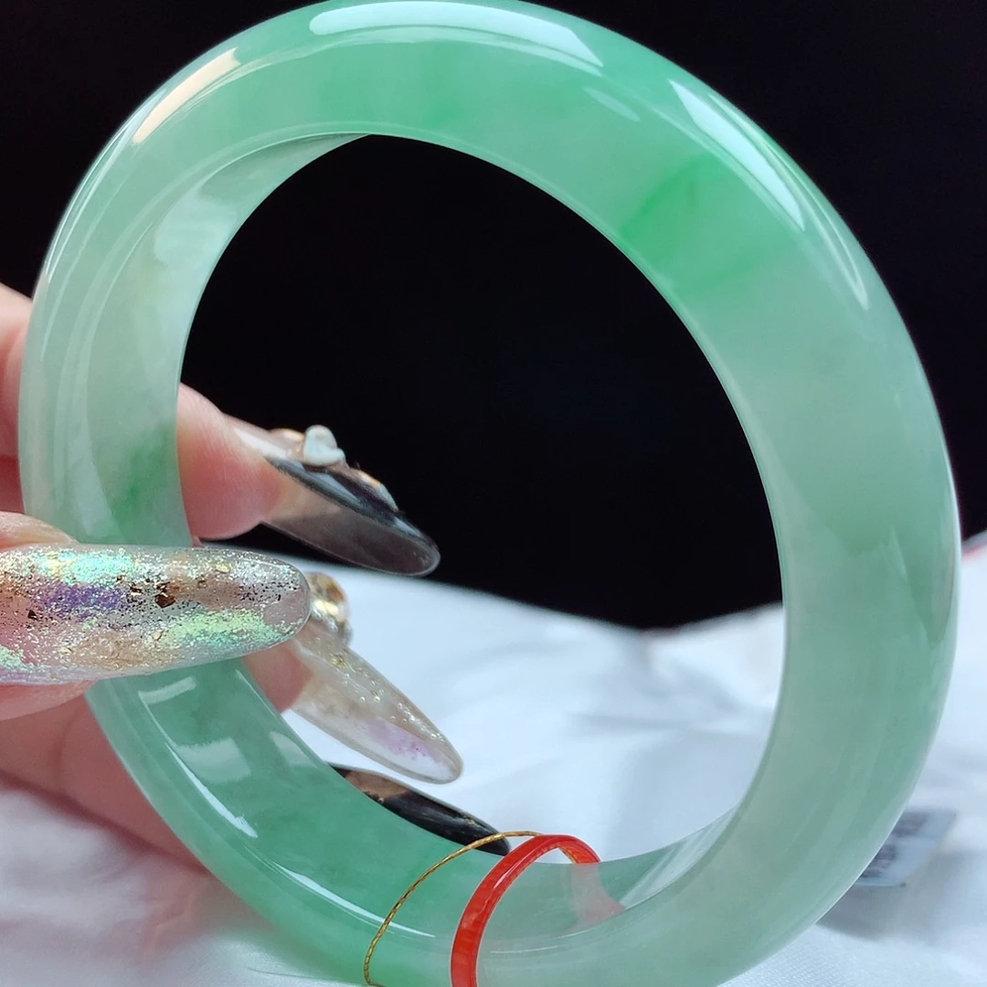 未镶嵌手镯翡翠56圈0271捡漏镯