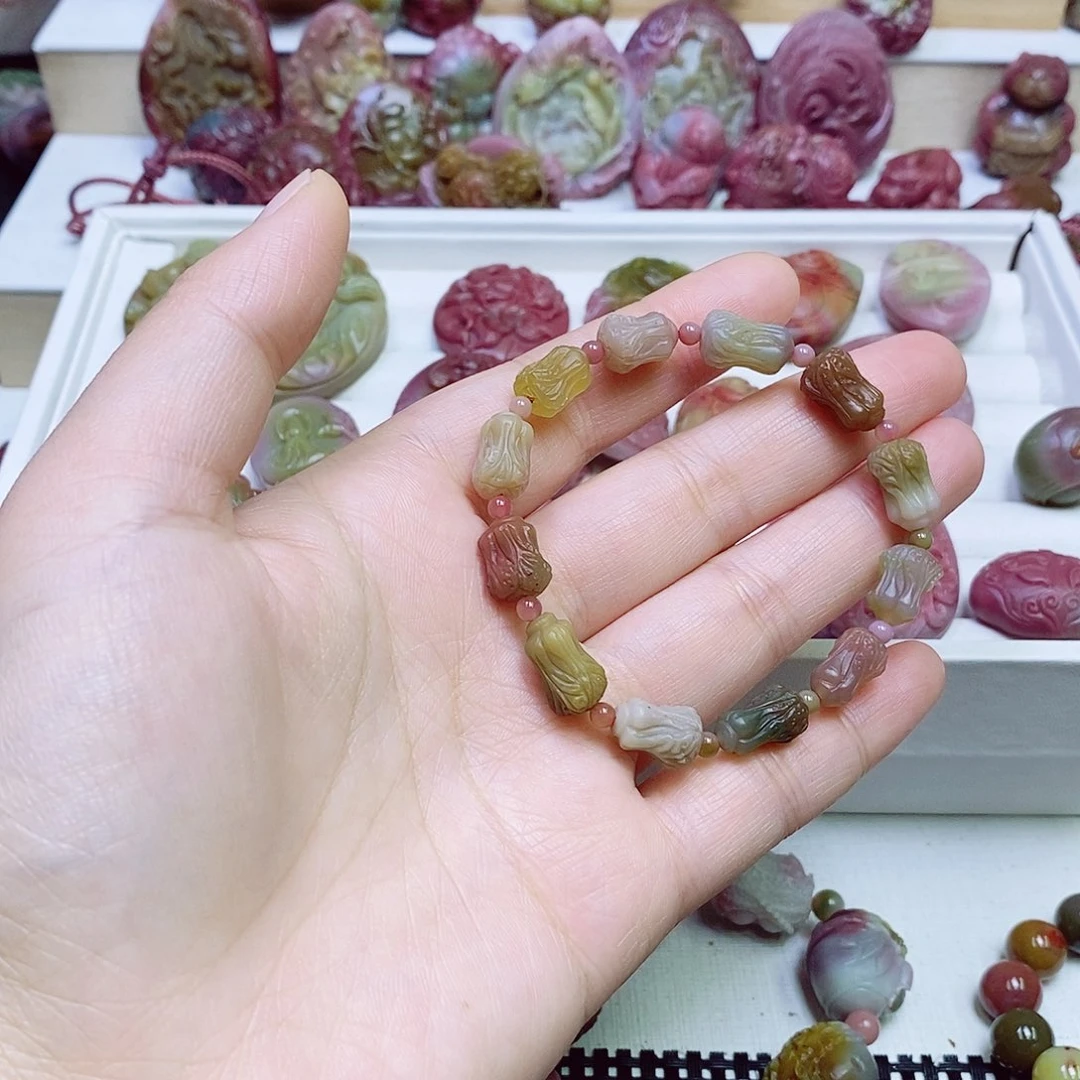 玛瑙/玉髓盐源玛瑙手链未镶嵌