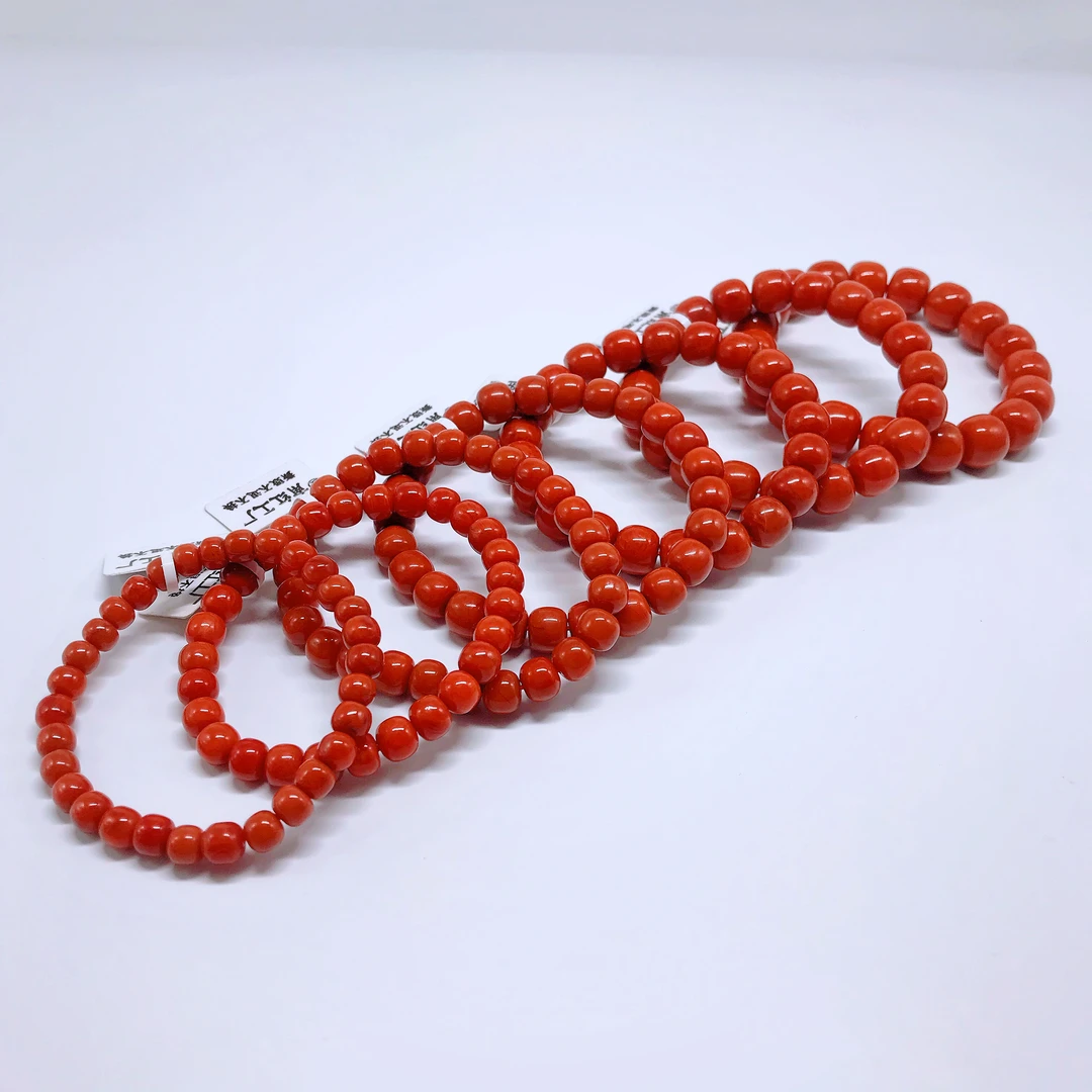 【小雪】南红四川瓦西满色满肉精美老型百搭手串（多样式发其一）