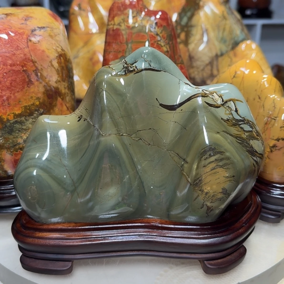 石材乳源彩石摆件