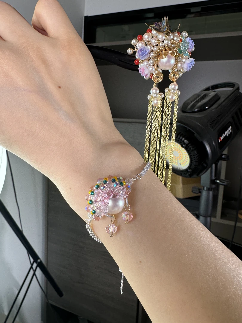 J465时尚百搭气质手工发饰中式百搭时尚