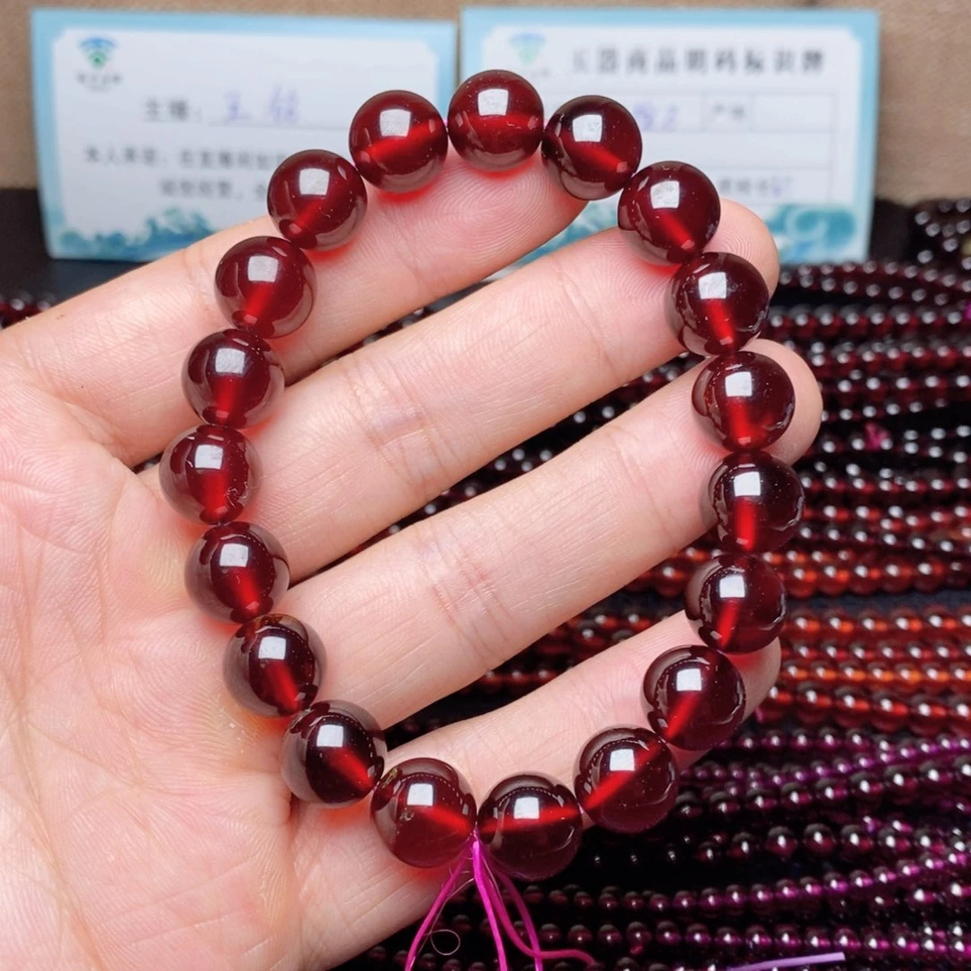 未镶嵌手链石榴石卡11➕毕业级橙红