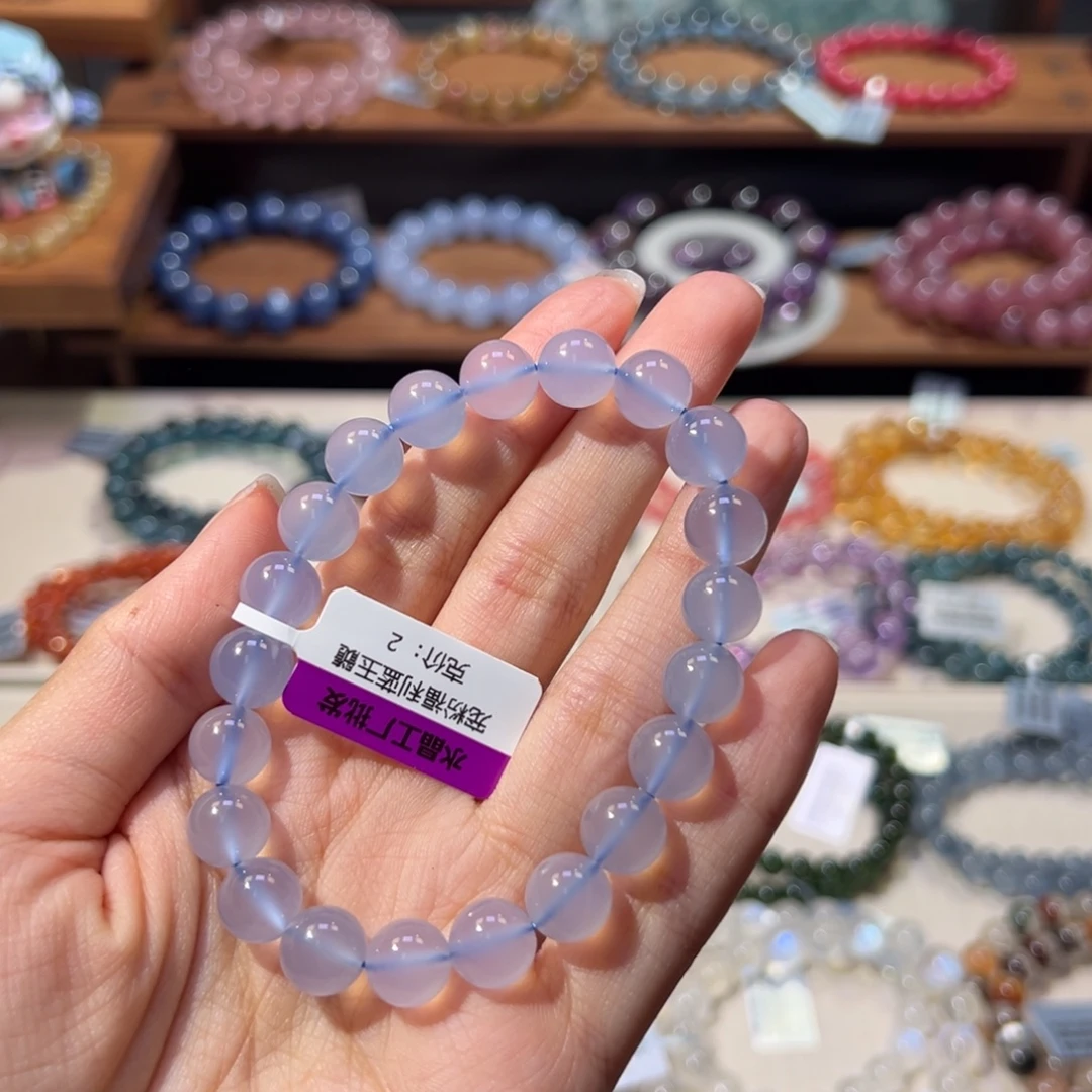 水晶手串未镶嵌9m福利宠粉蓝玉髓