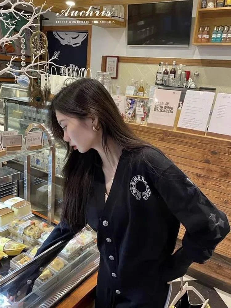 毛衣花毛衣女秋冬圆领宽松针织上衣潮0002GG