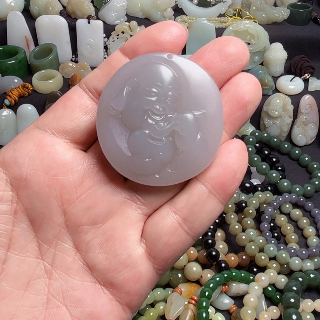 和田玉未镶嵌吊坠(不含链)