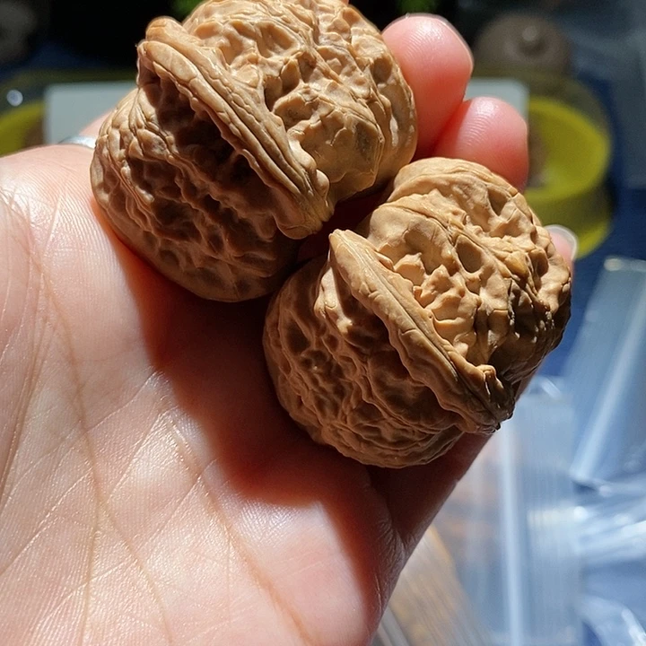 吊坠文玩核桃白狮子