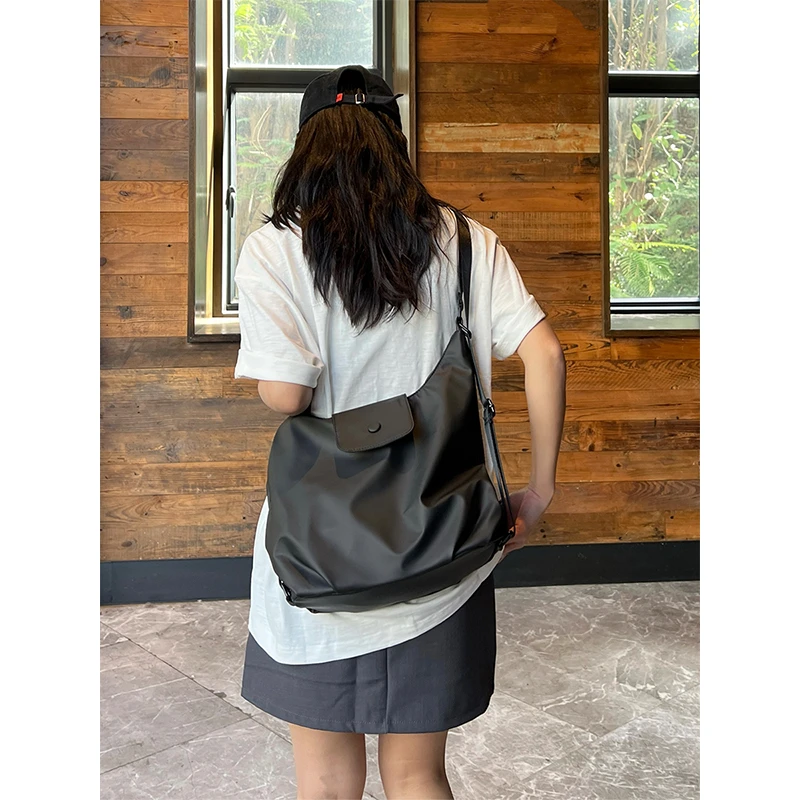 BYZZ双肩包女旅游轻便高颜值早八上课上班通勤托特包单肩斜挎包潮