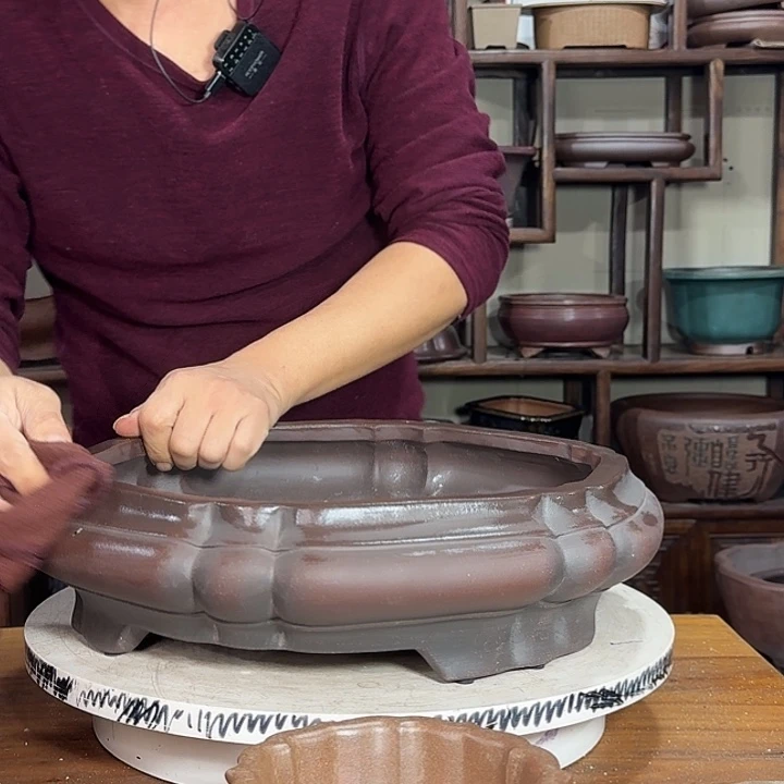 大***人花盆紫砂加奎紫砂花盆