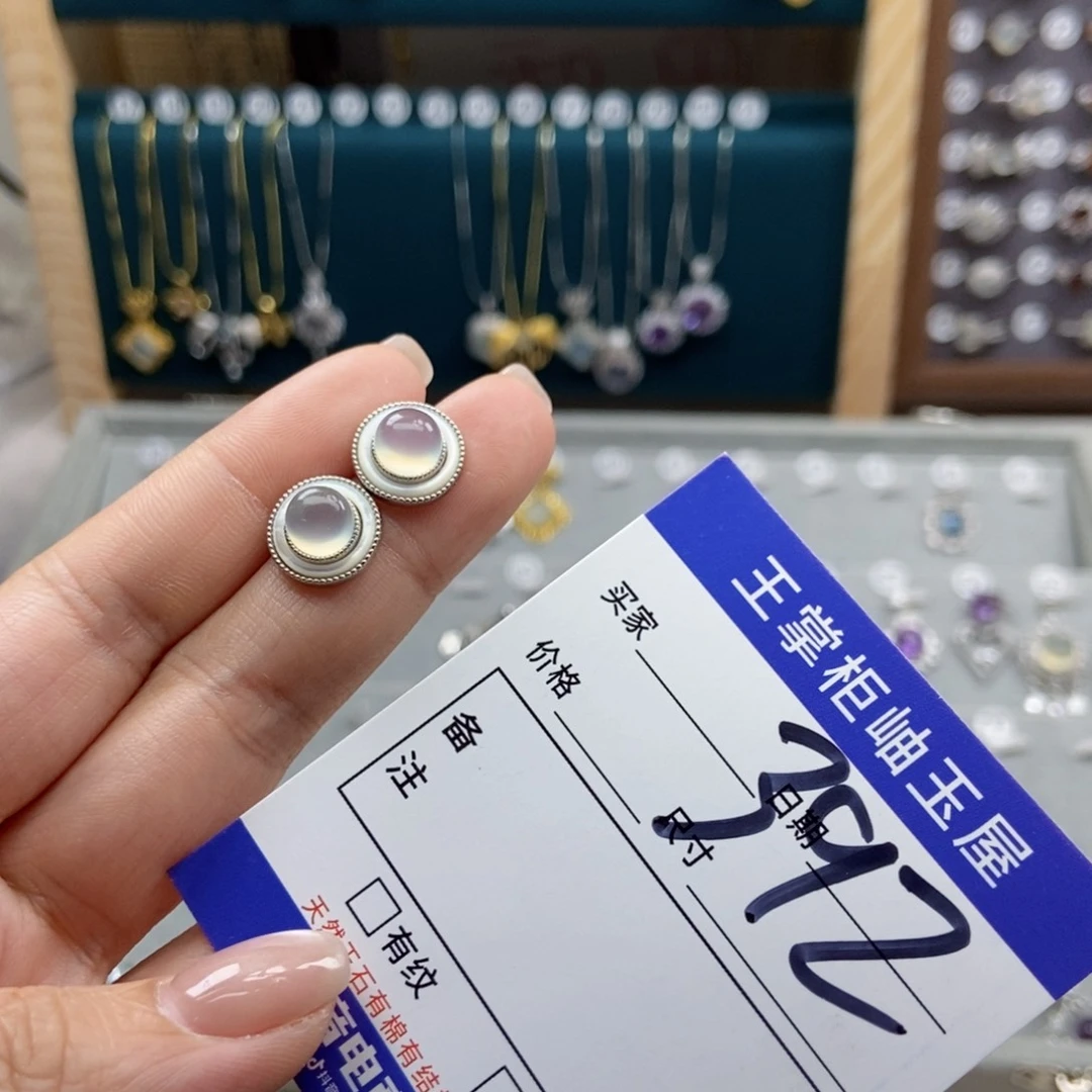 岫玉银S925镶嵌吊坠吊坠