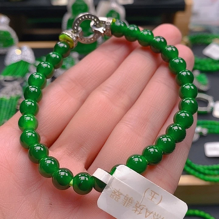 翡翠未镶嵌颈饰翡翠手链