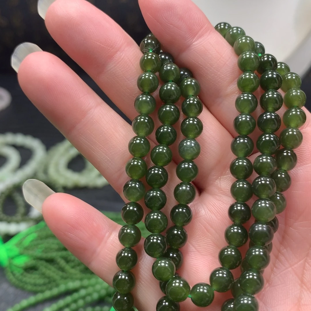 慧***和田玉未镶嵌手链6