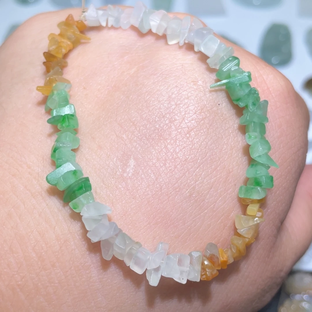 定制翡翠未镶嵌碎碎平安