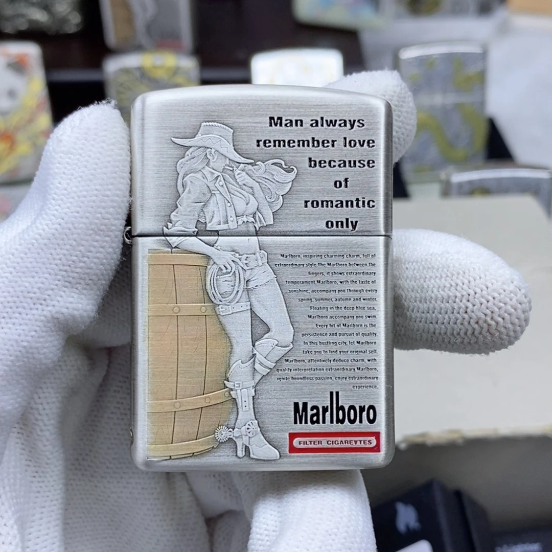 铜zippo打火机万宝路