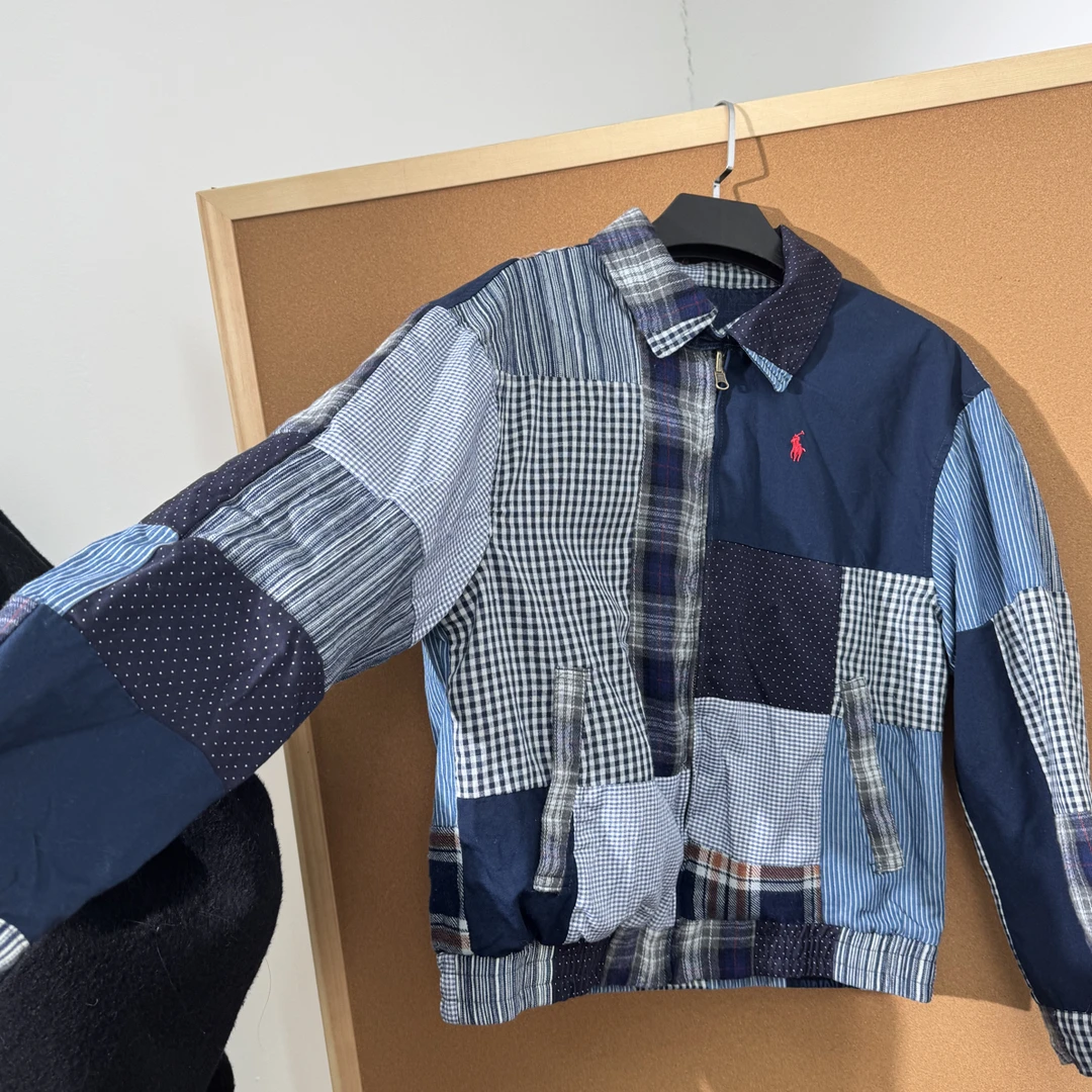 【lunan】小马拼接复古夹克外套