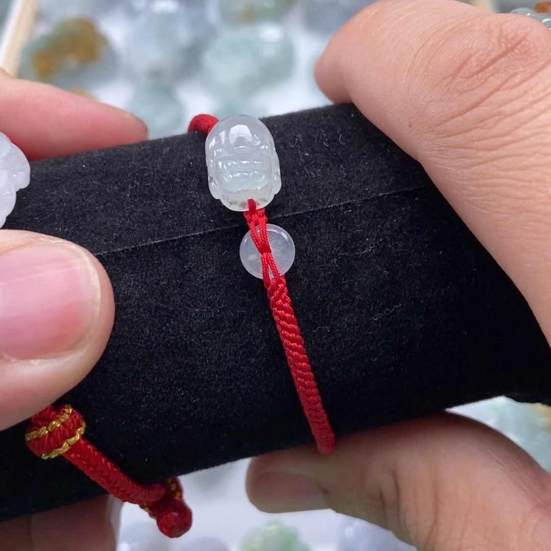 翡翠未镶嵌颈饰如意貔貅手链