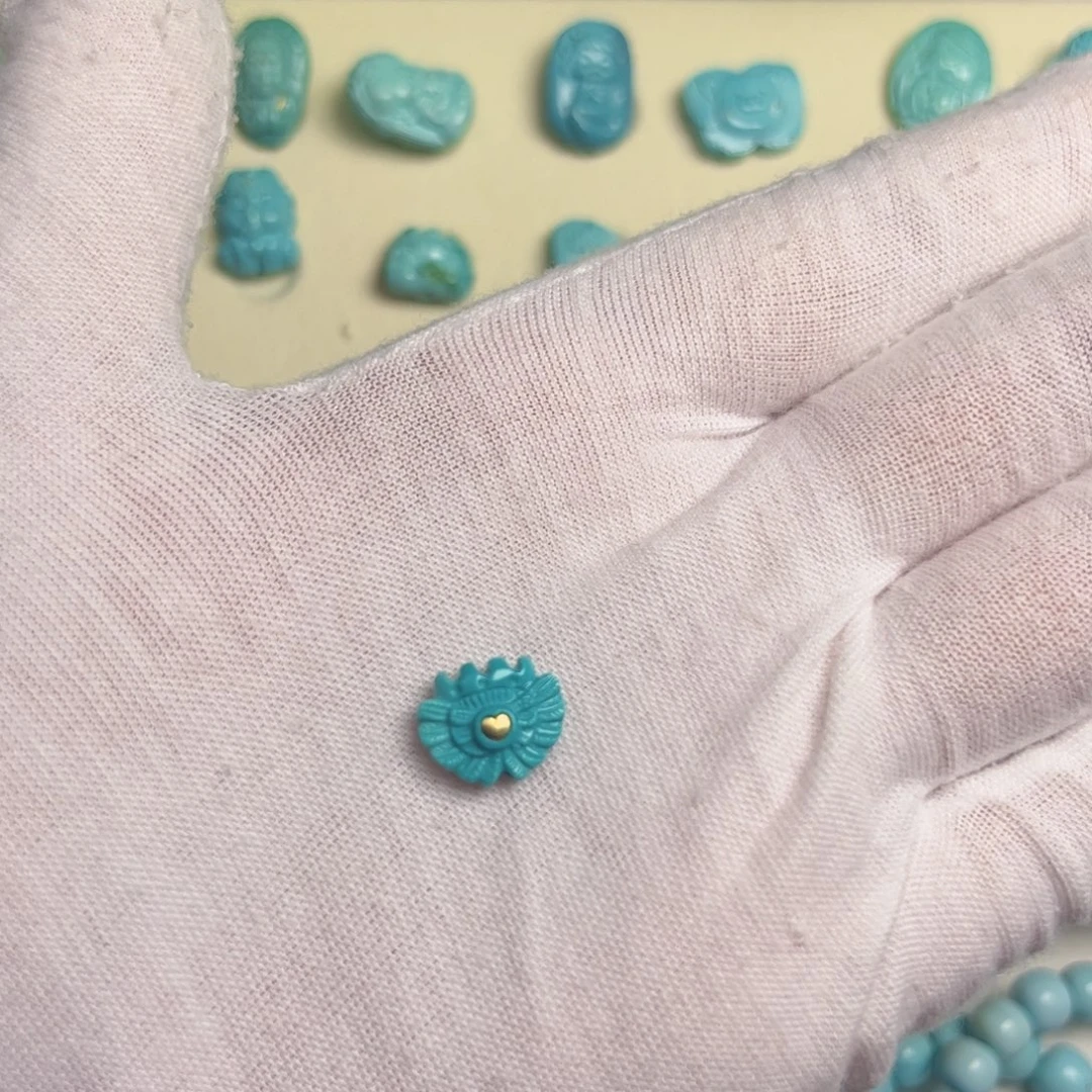 绿松石合金吊坠(不含链)