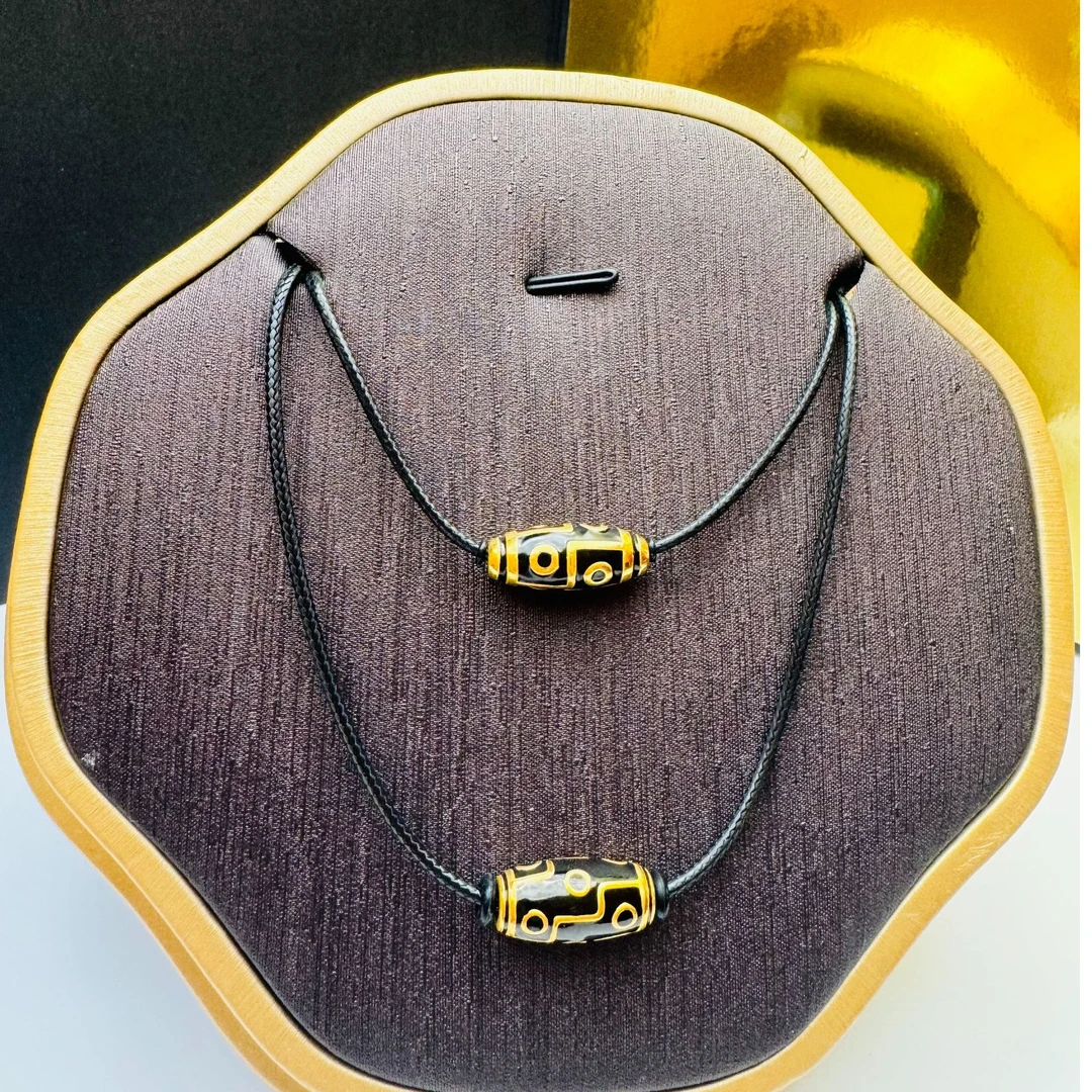 72#足金999黄金 珐琅彩六眼九眼珠转运珠 多样性发一