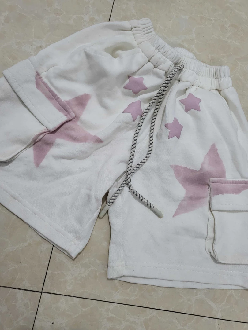 新款男童女童纯棉白搭工装短裤