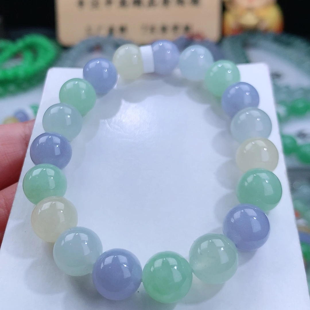 翡翠手链未镶嵌卡10mm