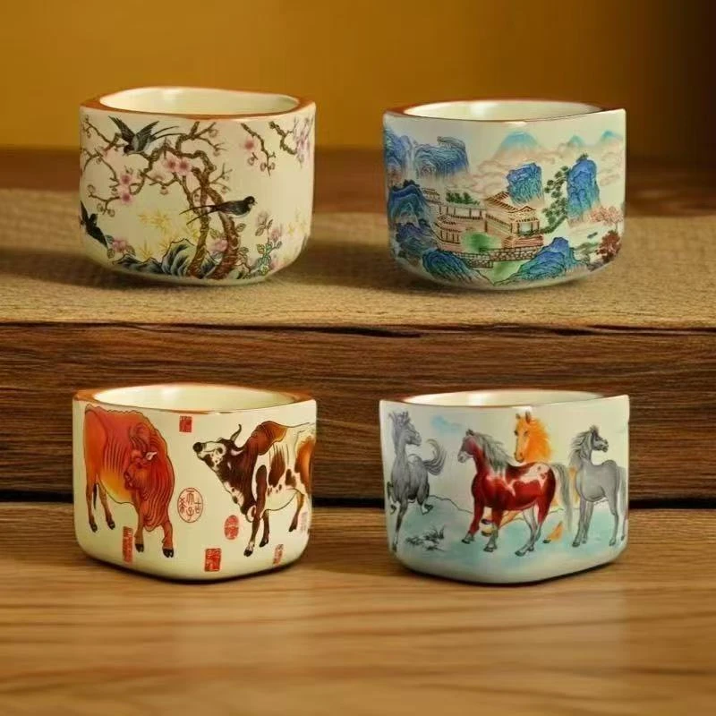 国风陶窑杯四方主人杯茶杯功夫茶具品