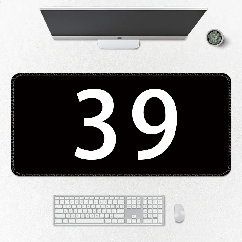 【39号】动漫游戏鼠标垫超大号办公电脑桌垫锁边加厚防滑亚布专属