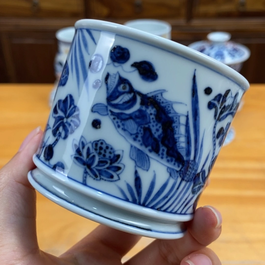 手绘现代茶具非古董