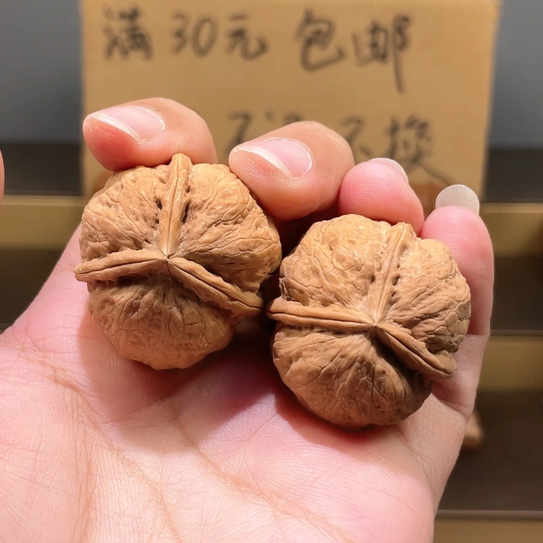 文玩核桃把件平细3棱