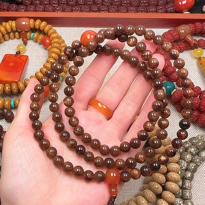 吊坠星月菩提虎皮老星月