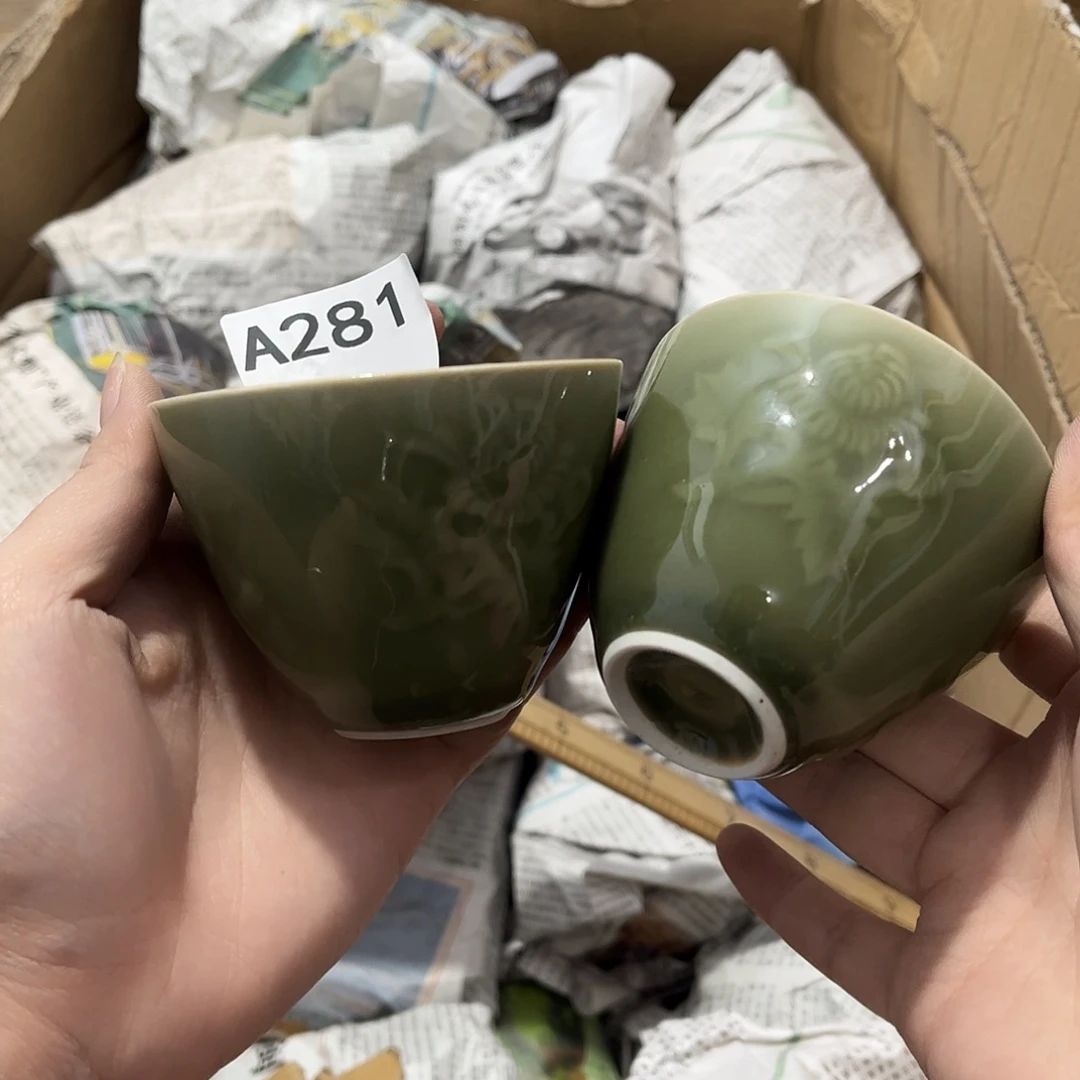 瓷片茶摆件工艺品摆件666