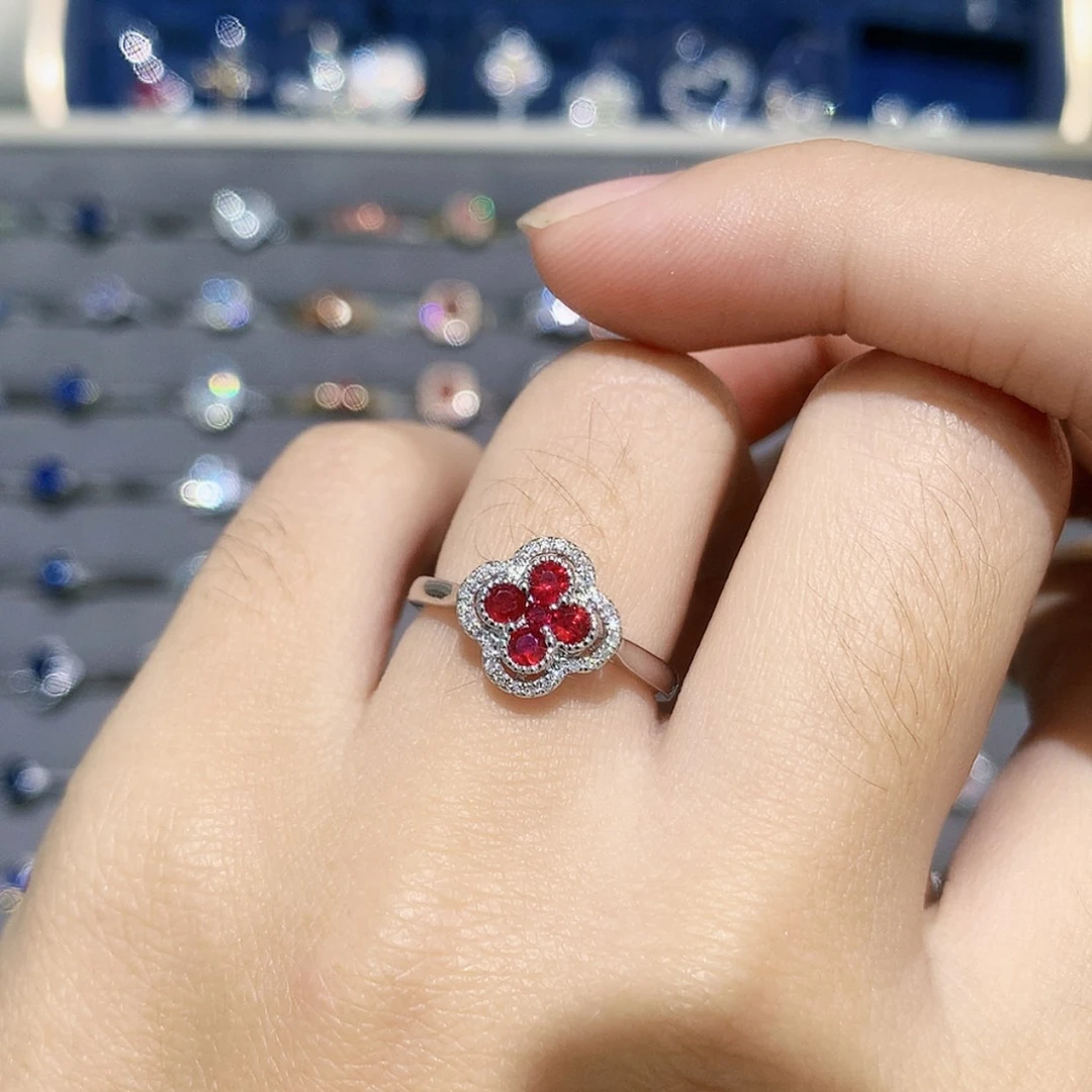【闪购商品】铂Pt850镶嵌0红宝石