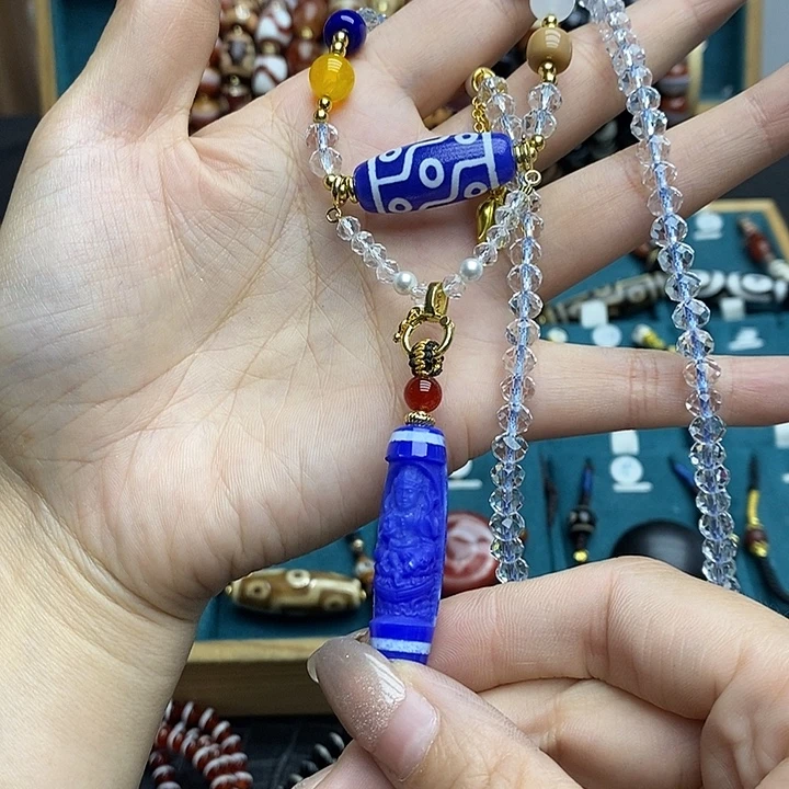玛瑙/玉髓颈饰合金