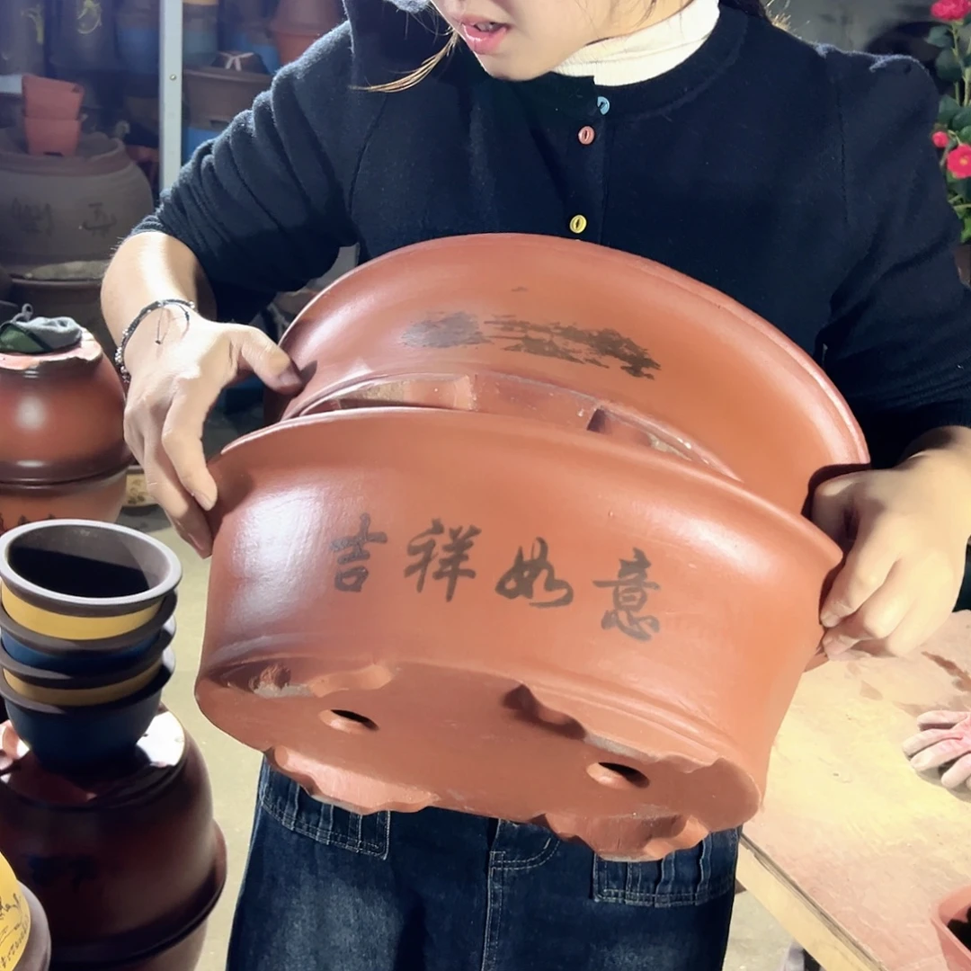 38+38红椭圆花盆花盆花盆