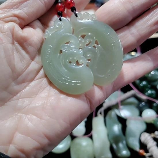 和田玉未镶嵌挂件