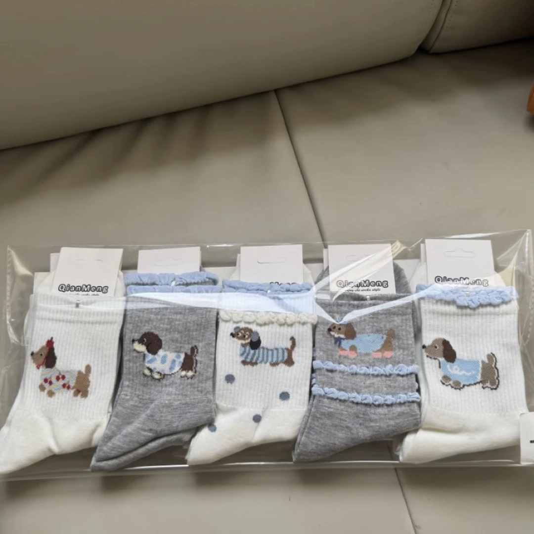 早秋女生短袜可爱学院风百搭