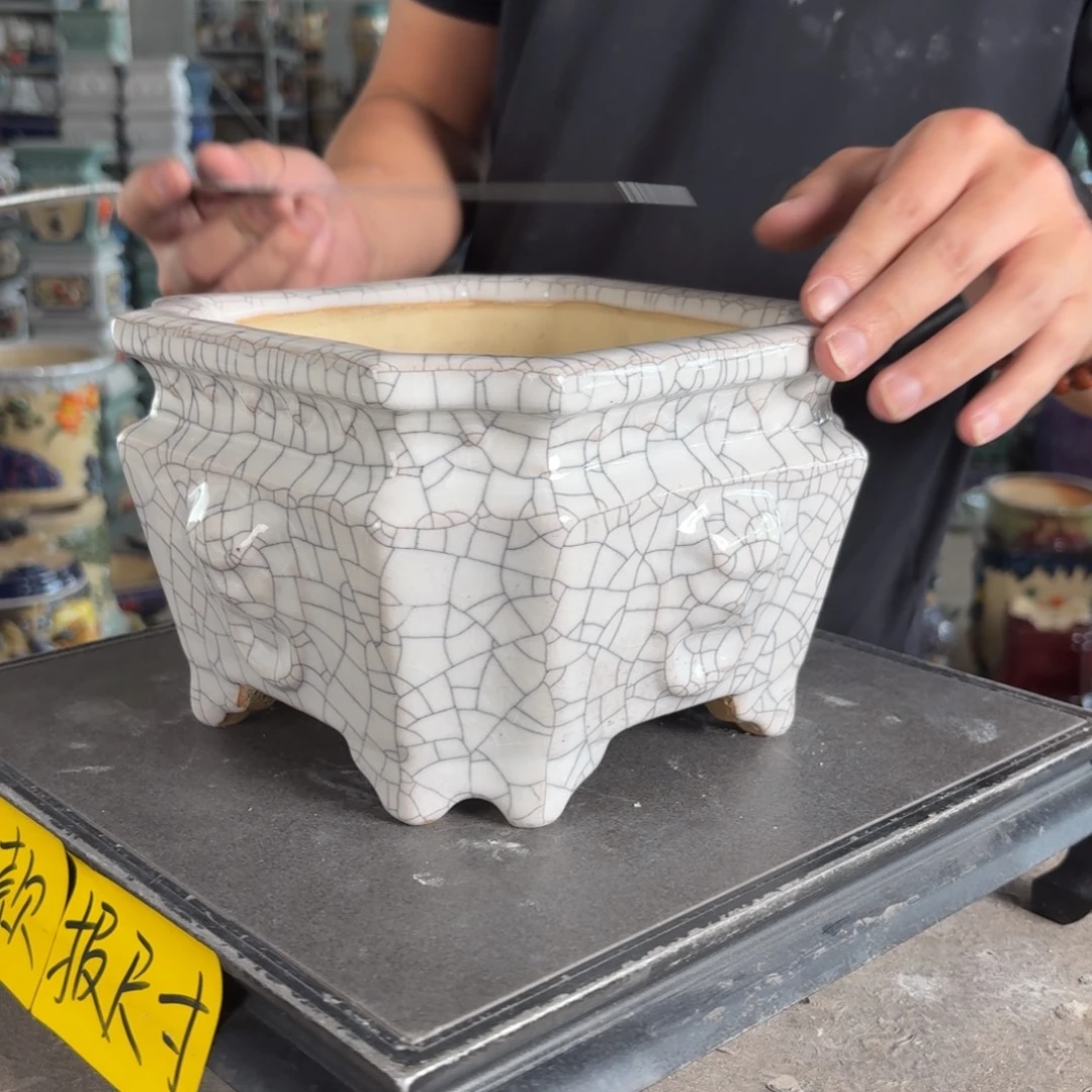 一风堂石湾花盆。内口15*10