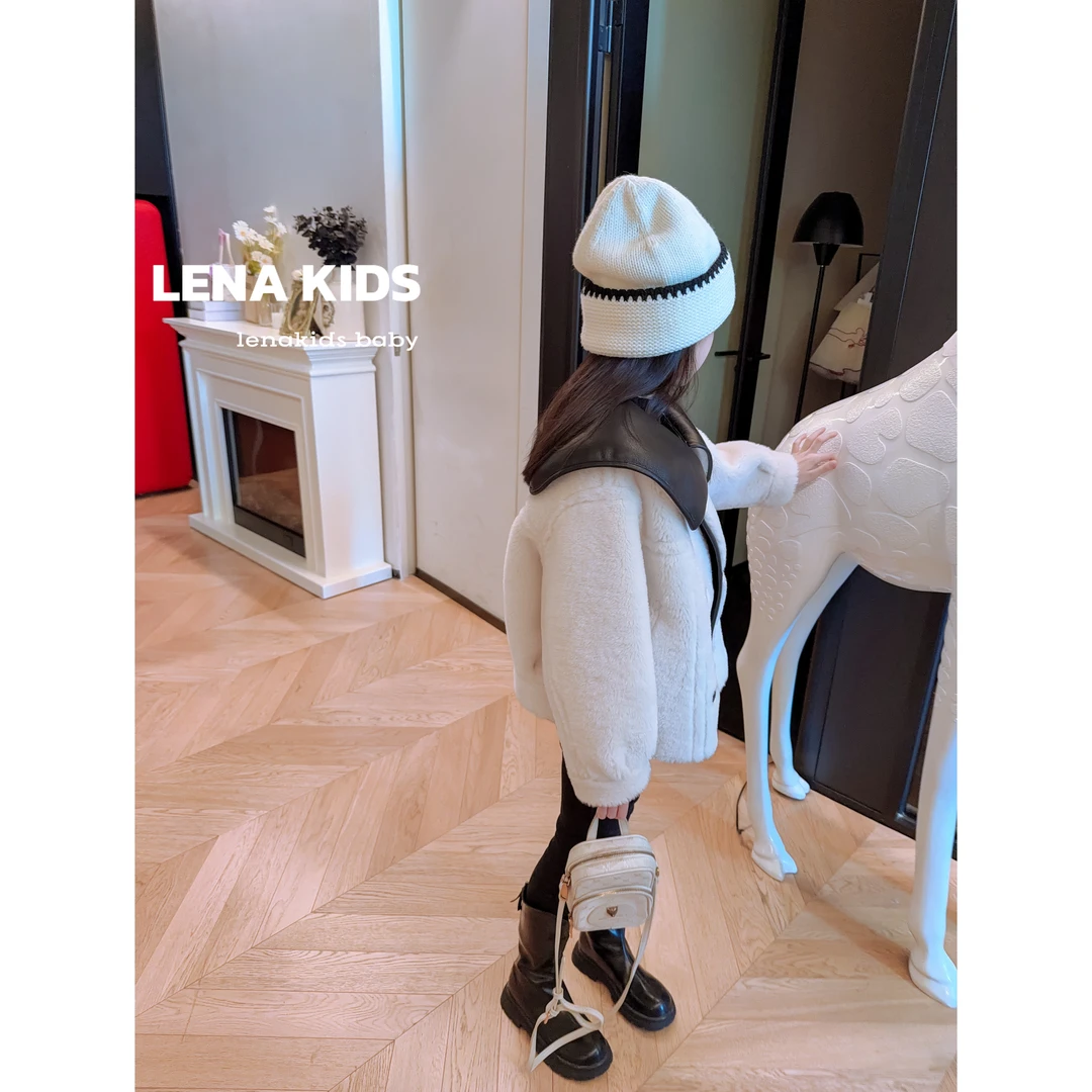 Lenakids【P】【超洋气两面穿外套！超高克重1200g毛毛外套】25113001