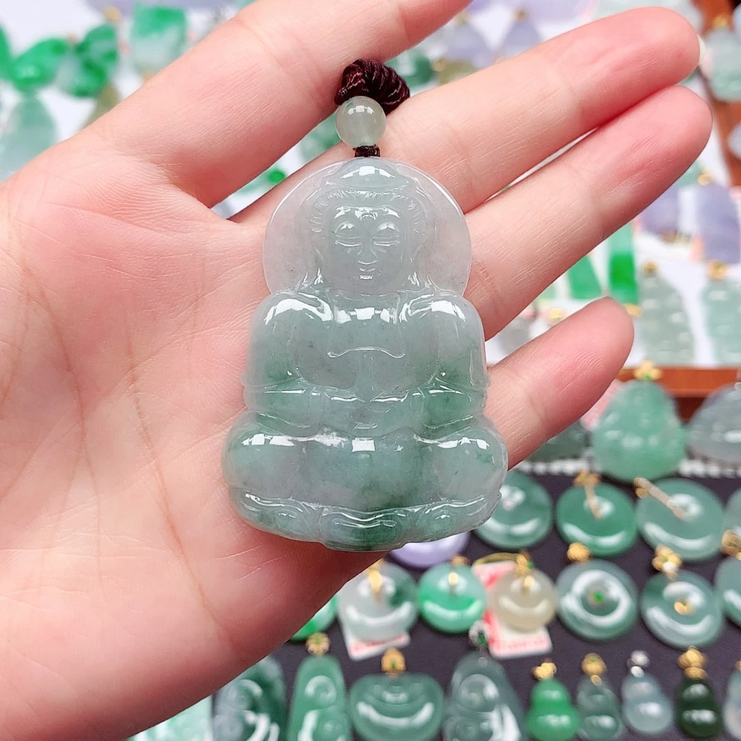 翡翠未镶嵌颈饰天然翡翠A货