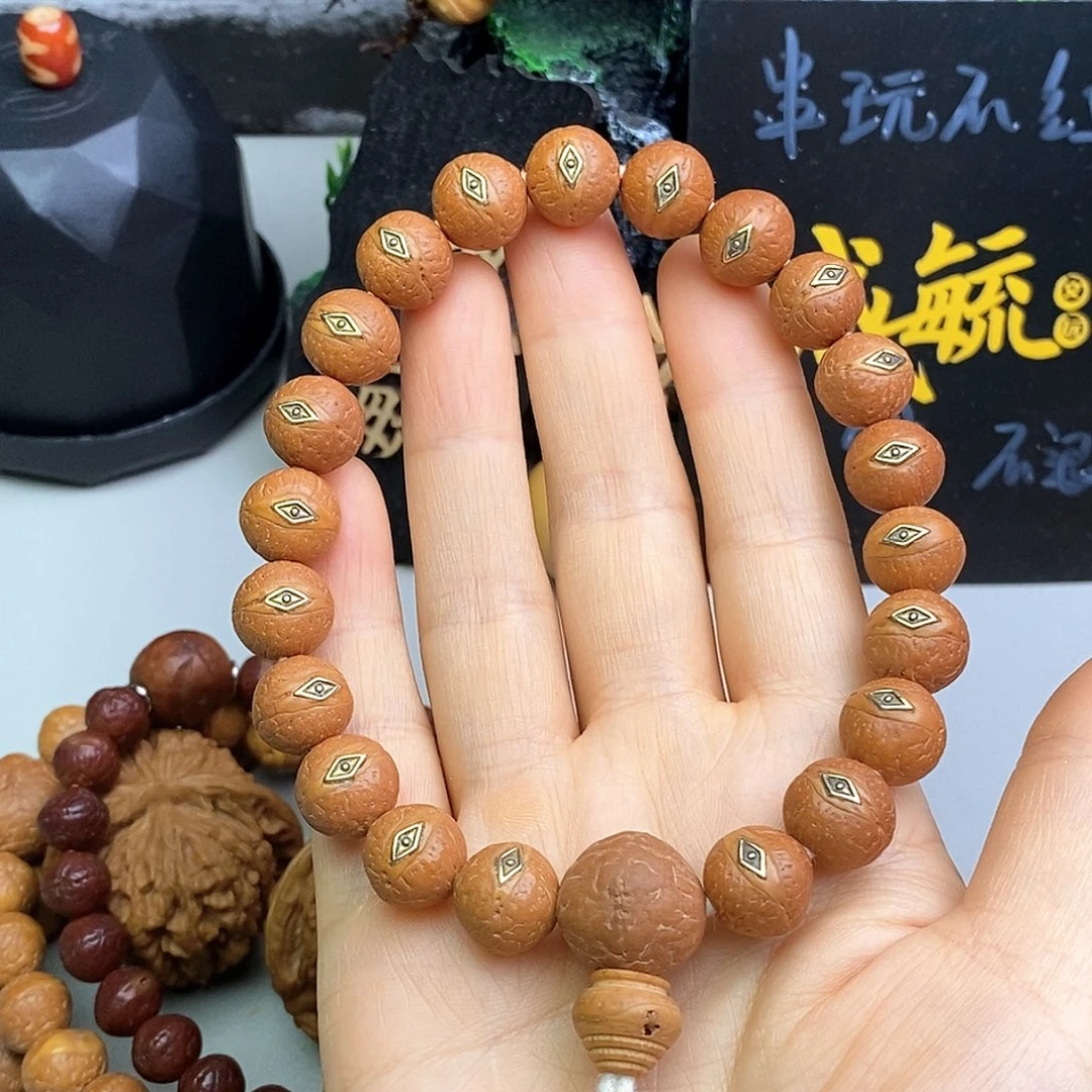 吊坠凤眼菩提12单圈慈悲眼镶嵌