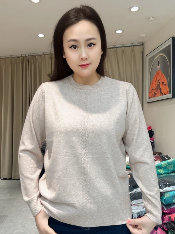 【尚品胖小妞】【9091】2025新款百搭时尚针织衫