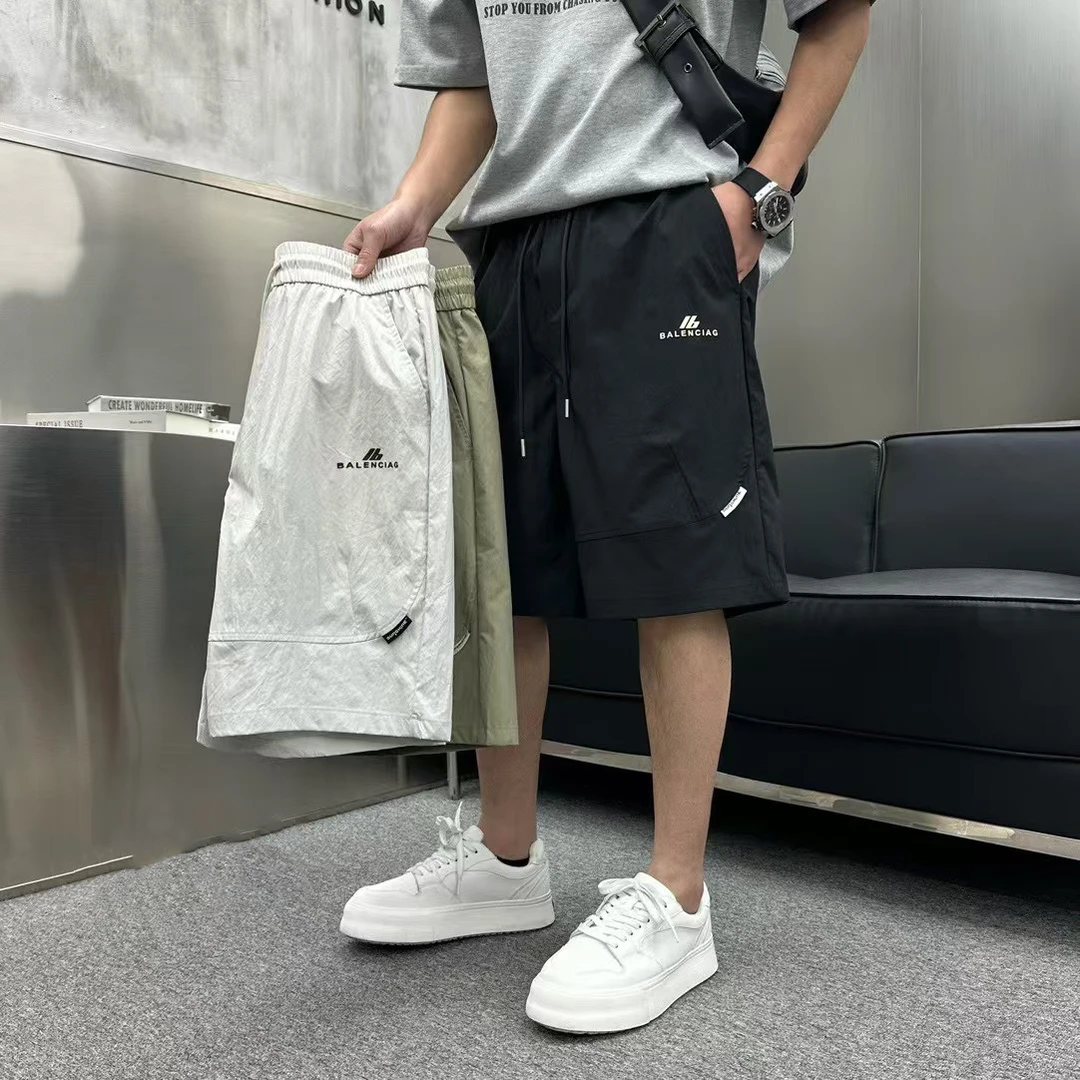 （速干工装薄款短裤）夏季宽松简约透气休闲百搭休闲短裤98-92