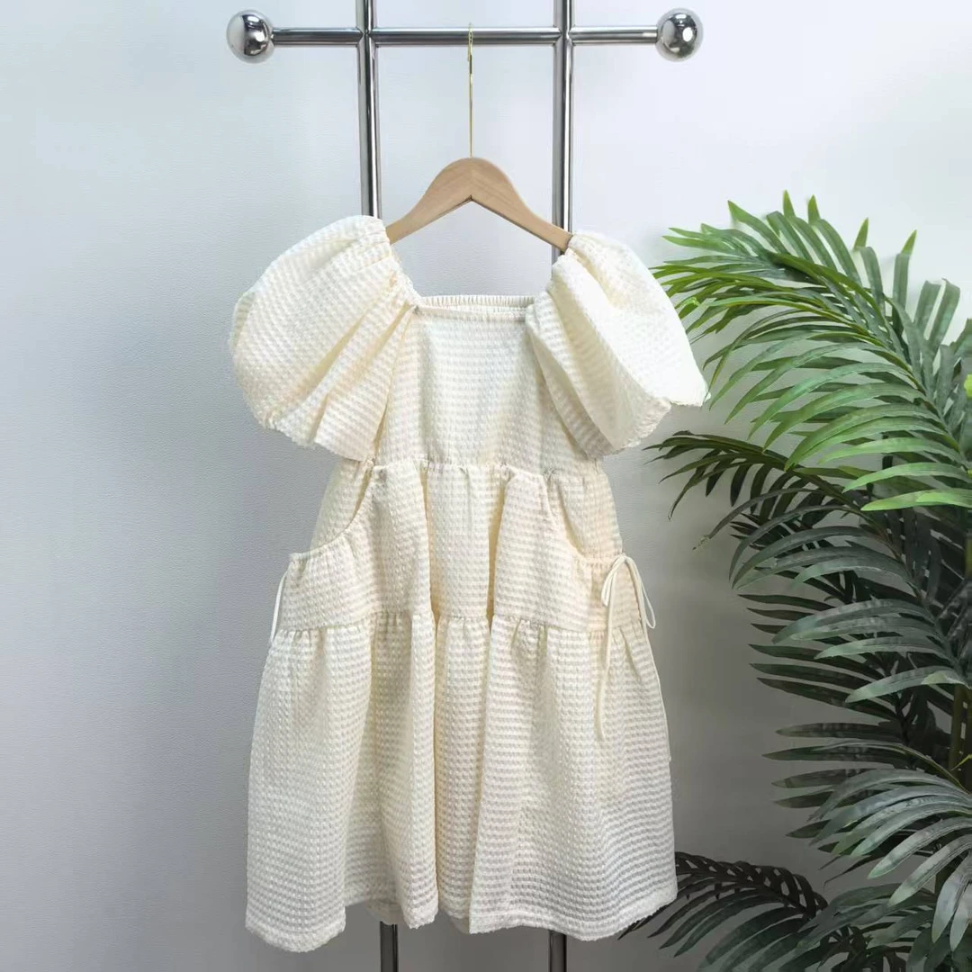 【7001L】米色连衣裙B1-19