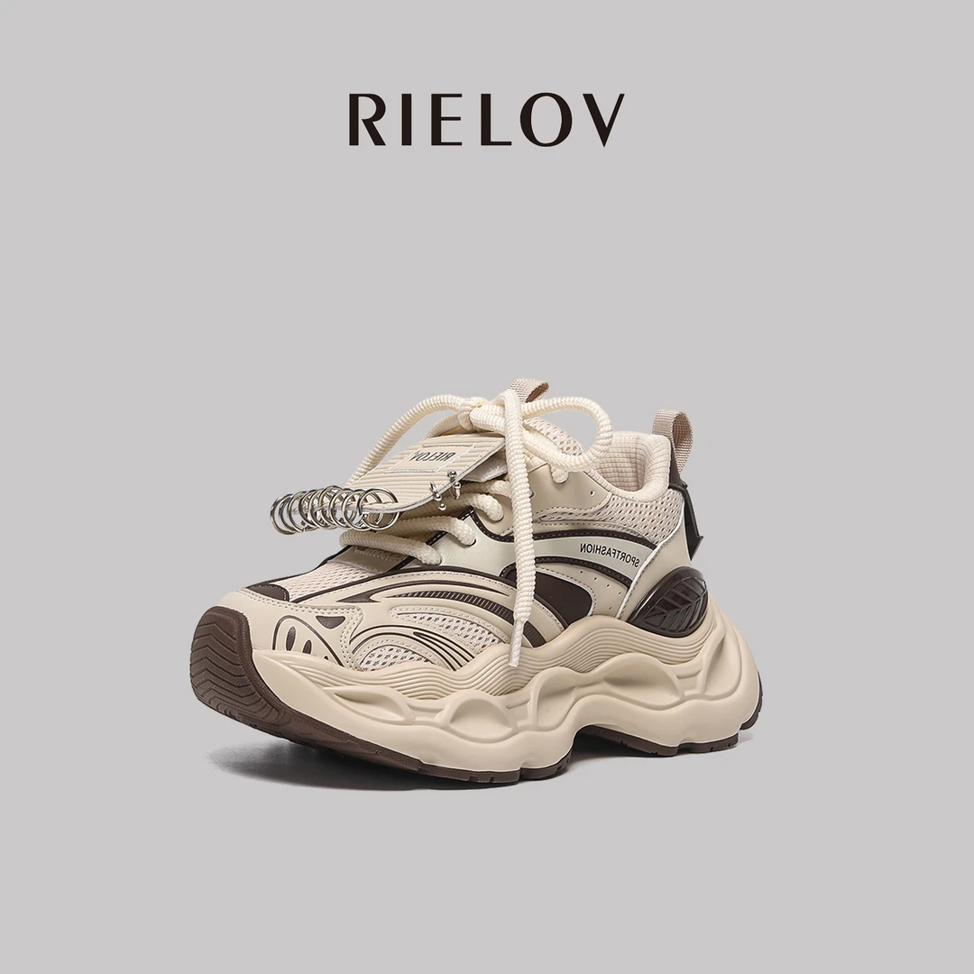 RIELOV【一号店 枫叶】增高7cm时尚潮流百搭女士休闲鞋25822