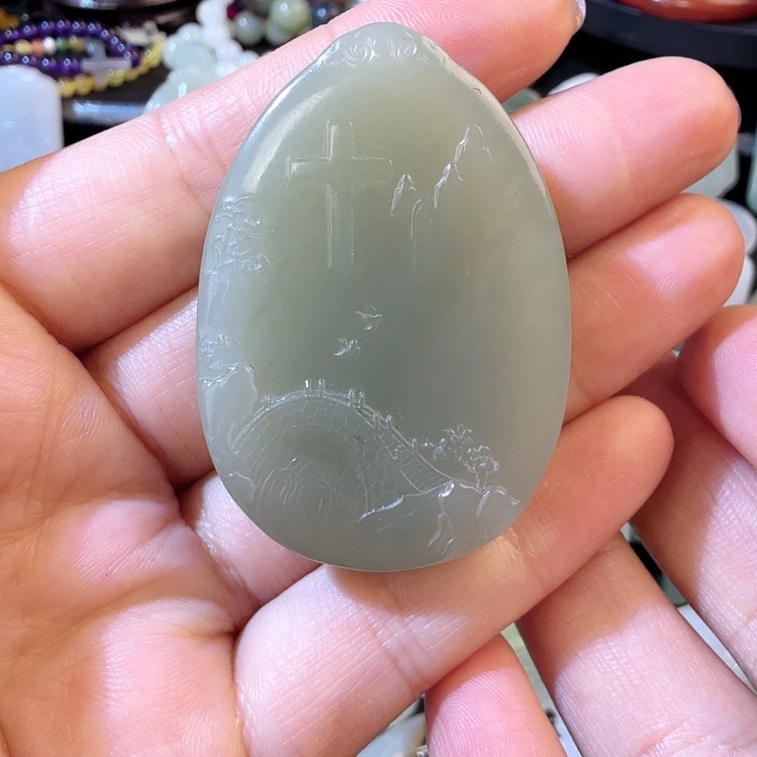 和田玉未镶嵌颈饰