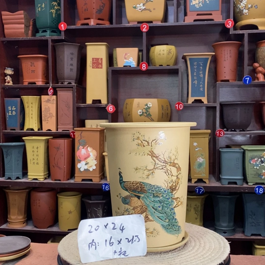 紫砂艺术紫砂花盆